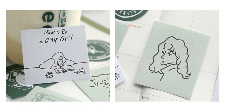 Mr. Paper Sticker Package Island Garden Renewal Small Fresh and Writable Journal Material DIY Sticker 6-Style Selection