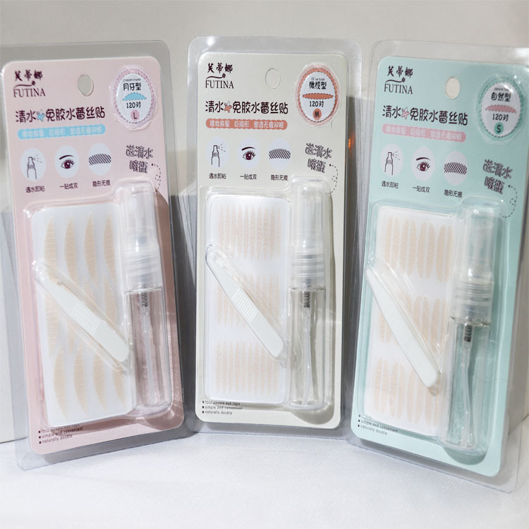 Guangzhou Factory Direct Sales Lace Double Eyelid Stickers Glue-Free Invisible Thin Mesh Eye Beauty Tape