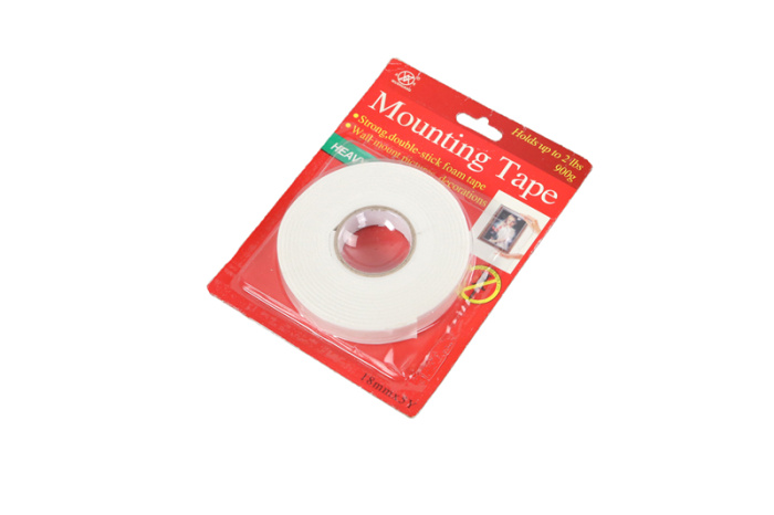 Sponge sticking double sides adhesive tape white foam double sides adhesive tape advertisement tape