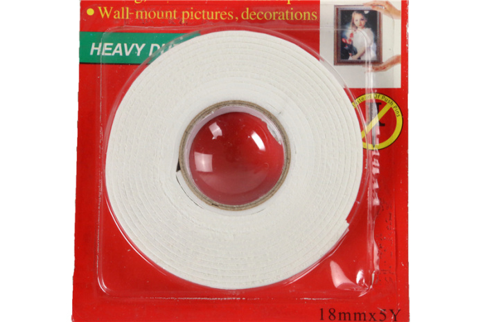 Sponge sticking double sides adhesive tape white foam double sides adhesive tape advertisement tape
