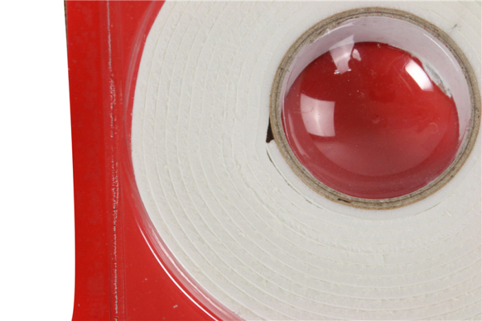 Sponge sticking double sides adhesive tape white foam double sides adhesive tape advertisement tape