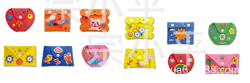 The new EVA hand sewn purse stereo DIY kits and double-sided tape stickers The new EVA hand sewn purse stereo DIY kits and double-sided tape stickers