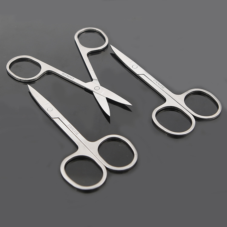 Stainless steel cosmetic eyebrow scissors A double eyelid tape scissors cosmetic scissors tools