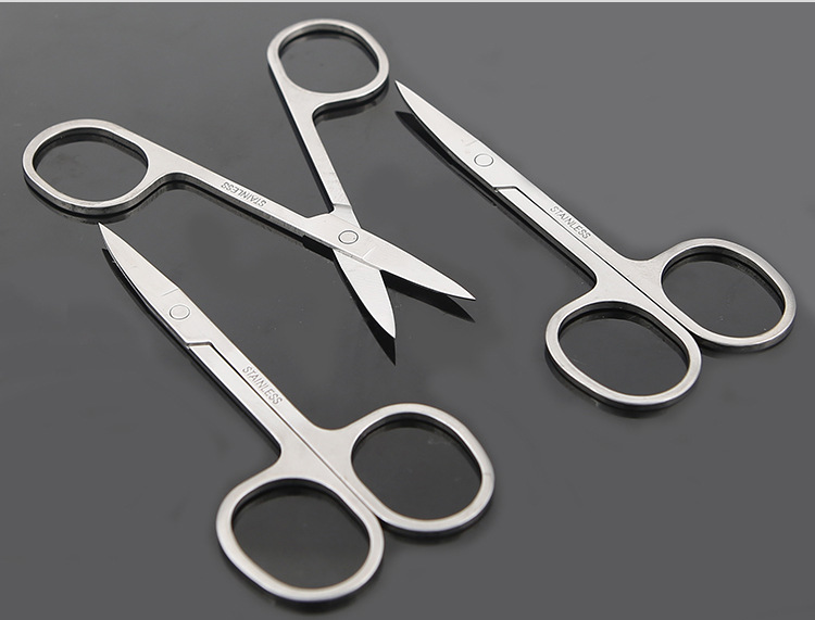 Stainless steel cosmetic eyebrow scissors A double eyelid tape scissors cosmetic scissors tools