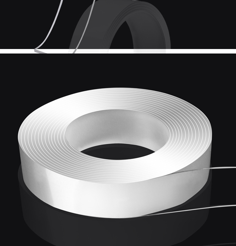 Factory Direct Sales Nano Tape Multifunctional Transparent Seamless Washing Magic Stickers Douyin Same Double-Sided Adhesive Tape Factory Direct Sales Nano Tape Multifunctional Transparent Seamless Washing Magic Stickers Douyin Same Double-Sided Adhesive Tape
