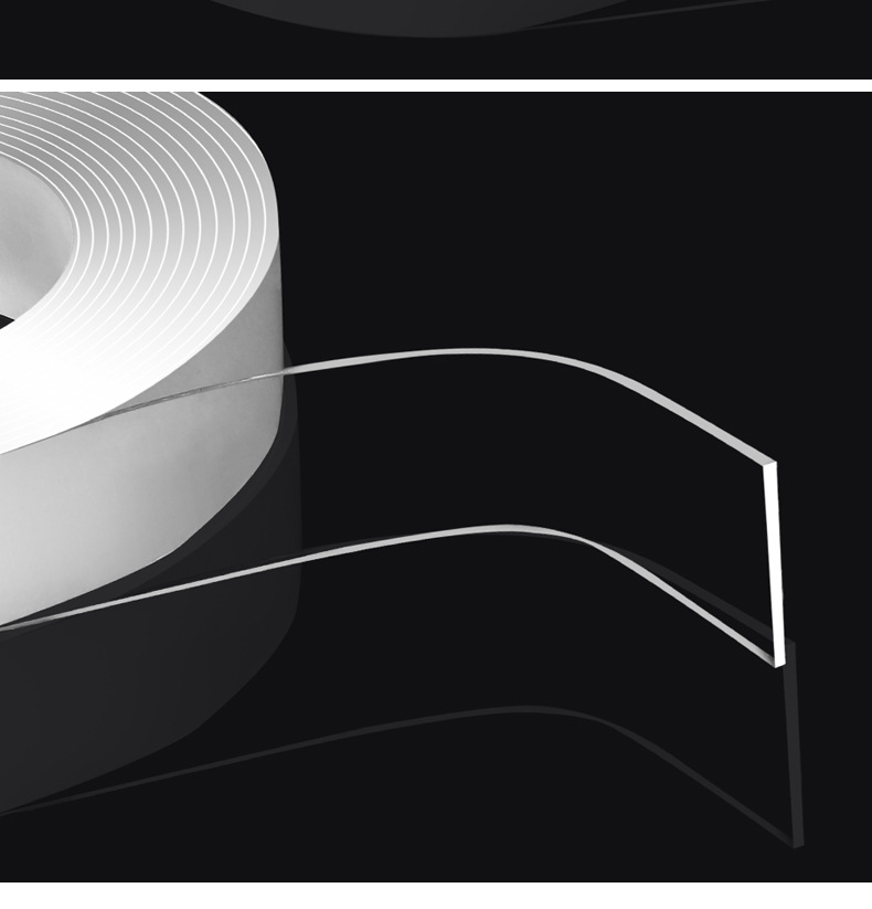 Factory Direct Sales Nano Tape Multifunctional Transparent Seamless Washing Magic Stickers Douyin Same Double-Sided Adhesive Tape Factory Direct Sales Nano Tape Multifunctional Transparent Seamless Washing Magic Stickers Douyin Same Double-Sided Adhesive Tape