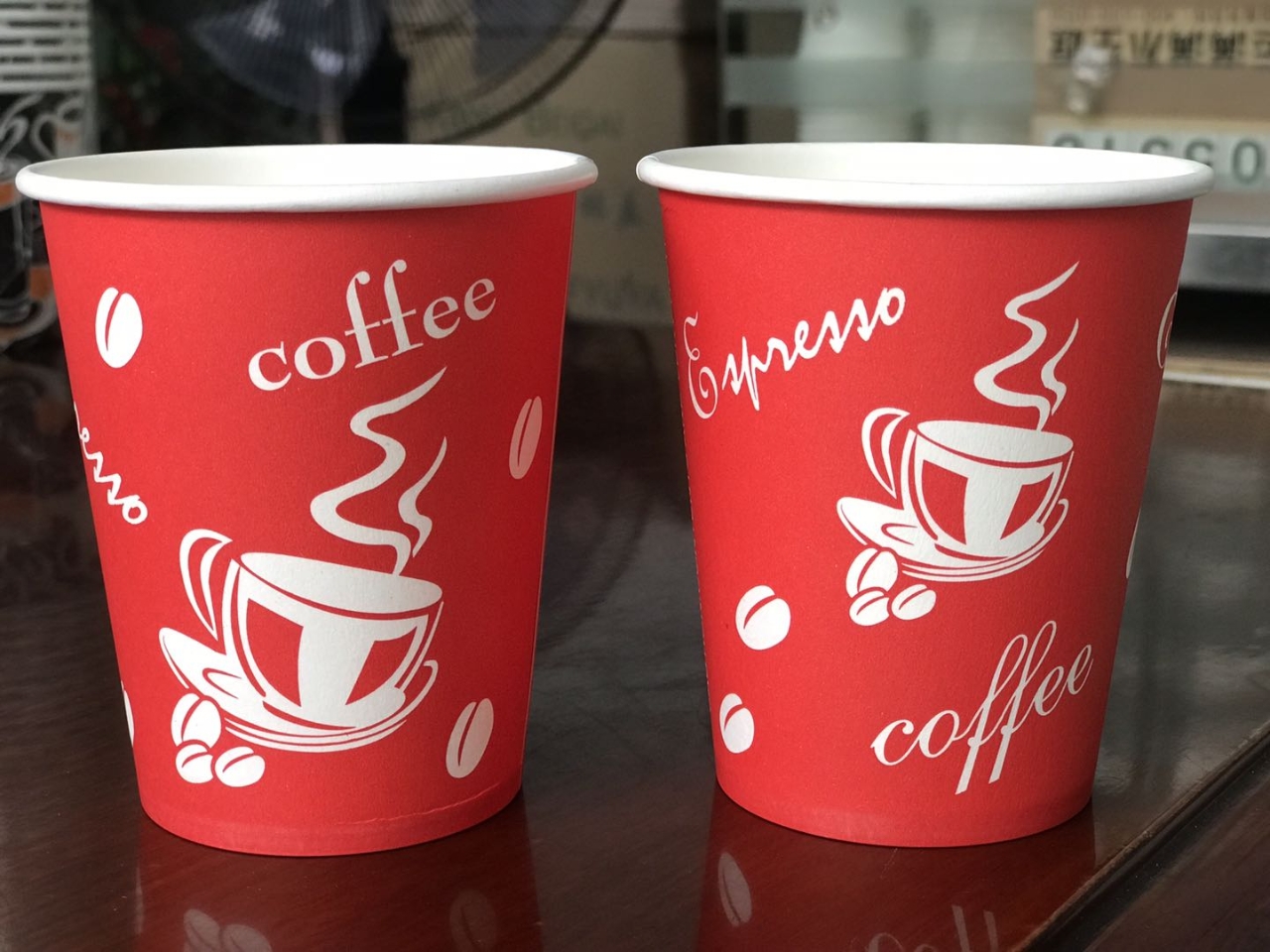 European 8 - ounce the disposable paper cup 300 ml coffee paper cup hot and cold drinking cup party restaurant home