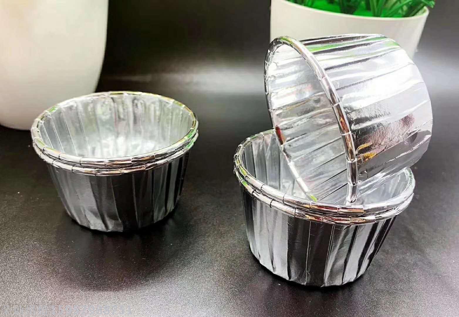 Gold and silver Crimped Paper Cup Large paper Cup Bottom Tomafin paper Cup Top cupcake Paper Cup Top