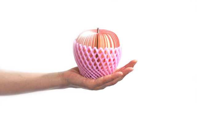 New Korean Style Sticky Notes Creative Student Stationery Pear Note Paper DIY Notepaper Stereo Fruit Note Sticker