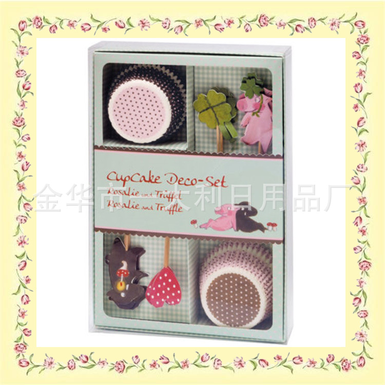 European and American Supermarket Hot Sale Color Box Package Baking Oil-Proof Cake Insertion Article Paper Cup Set European and American Supermarket Hot Sale Color Box Package Baking Oil-Proof Cake Insertion Article Paper Cup Set