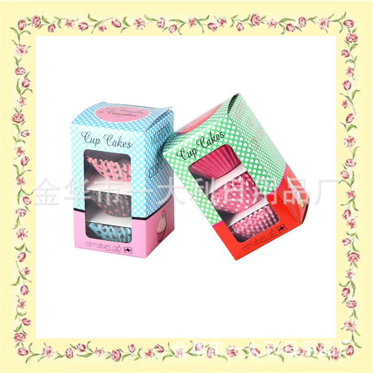 European and American Supermarket Hot Sale Color Box Package Baking Oil-Proof Cake Insertion Article Paper Cup Set European and American Supermarket Hot Sale Color Box Package Baking Oil-Proof Cake Insertion Article Paper Cup Set