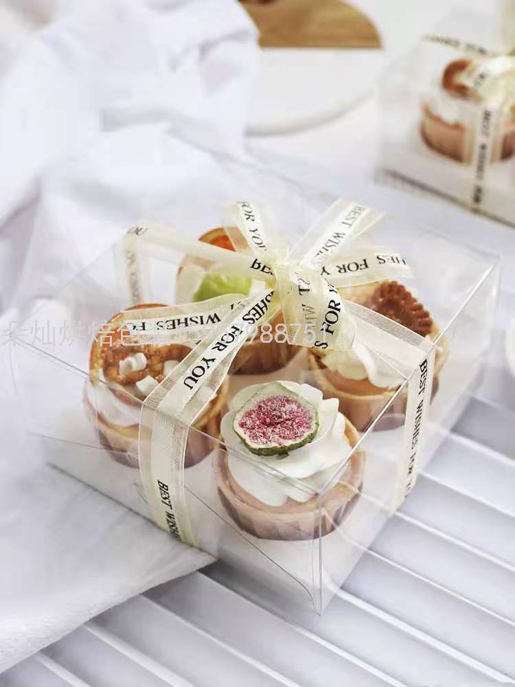 4 Cups White Transparent Cake Box Cup Cake Packaging Box Paper Cup Transparent Plastic Dessert to-Go Box 4 Cups White Transparent Cake Box Cup Cake Packaging Box Paper Cup Transparent Plastic Dessert to-Go Box