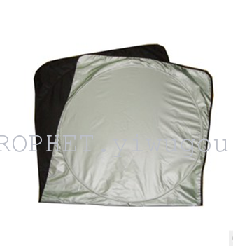 Automotive supplies silver silver cloth polyester tape coated double loop sun shade visor advertising gift print Automotive supplies silver silver cloth polyester tape coated double loop sun shade visor advertising gift print