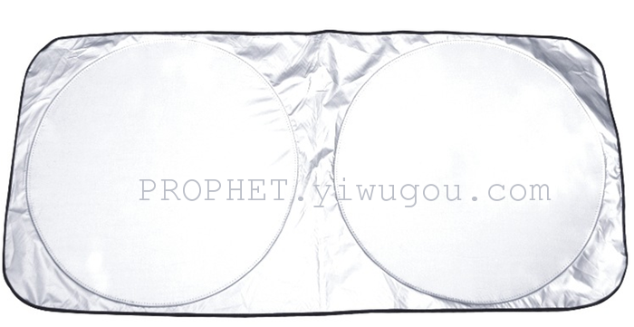 Automotive supplies silver silver cloth polyester tape coated double loop sun shade visor advertising gift print Automotive supplies silver silver cloth polyester tape coated double loop sun shade visor advertising gift print