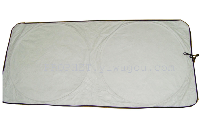Automotive supplies silver silver cloth polyester tape coated double loop sun shade visor advertising gift print Automotive supplies silver silver cloth polyester tape coated double loop sun shade visor advertising gift print