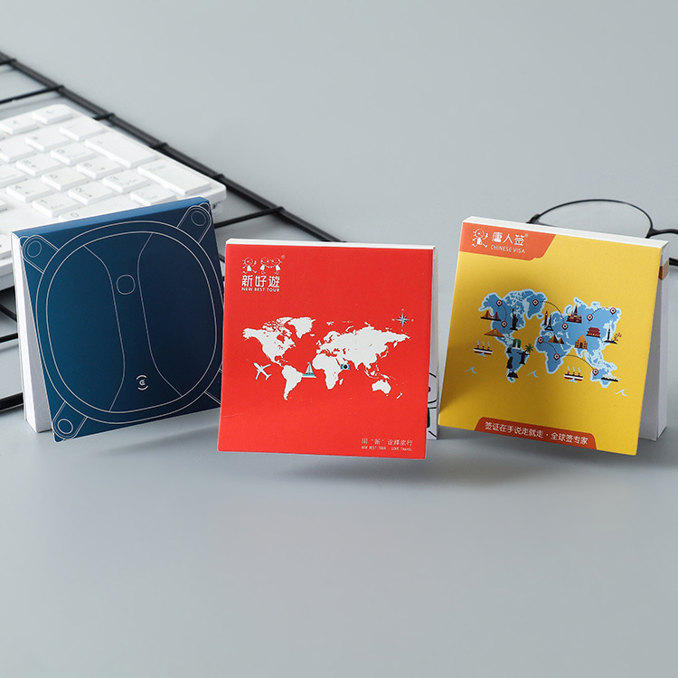 Office Learning Notepad Advertising Sticky Notes Creative Stationery Message Note Sticker Colored Sticky Note Customized Logo