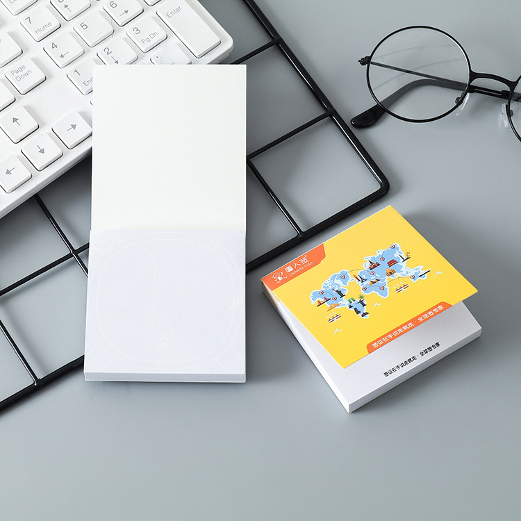 Office Learning Notepad Advertising Sticky Notes Creative Stationery Message Note Sticker Colored Sticky Note Customized Logo