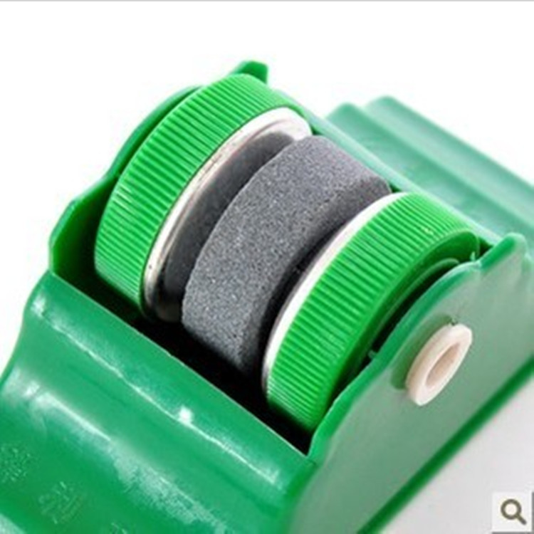 Creative Double-Sided Adhesive Tape Holder Portable round Roller Sharpening Stone Home Fast Sharpener Creative Double-Sided Adhesive Tape Holder Portable round Roller Sharpening Stone Home Fast Sharpener