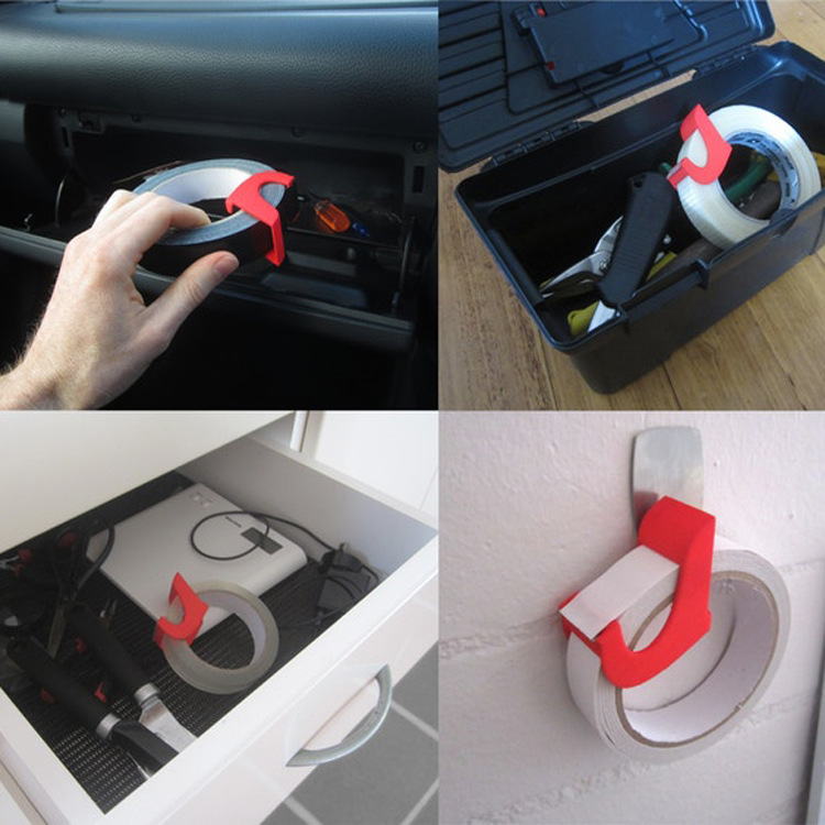 Cross-Border Flick and Stick 24mm Tape Dispenser Double-Sided Adhesive Tape Small Tape Base Office Supplies Tape