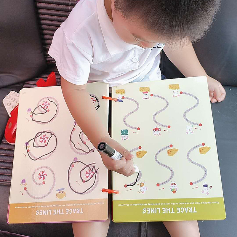 Pen Control Training Kindergarten Children Erasable Pen Wielding Concentration Baby Toys Logical Thinking Early Childhood Education Teaching Aids