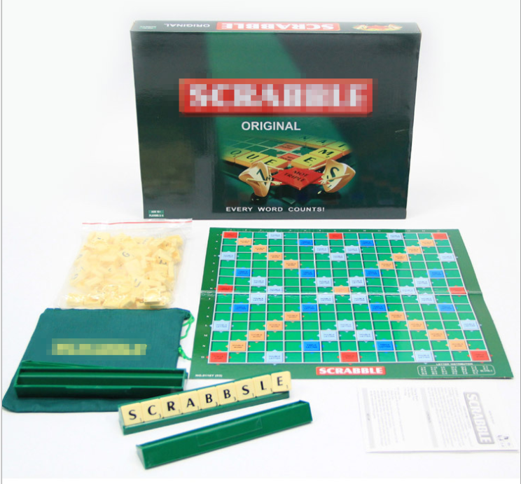 English Teaching Aids Scrabble Game Board Games Spelling Game English Enlightenment Educational Toys