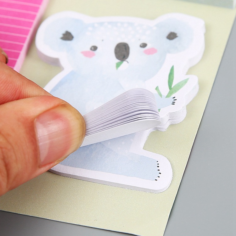 Bear Special-Shaped Note Can Be Torn Message-Leaving Sticky Note Note Sticker Sticky Sticky Notes Wholesale Event-Recording Pocketbook