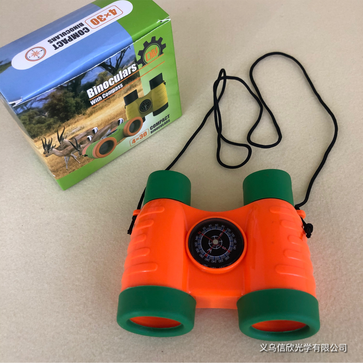 New DIY Binoculars Outdoor Toys Teaching Educational Toys Kids&#039; Telescope A064 with Compass
