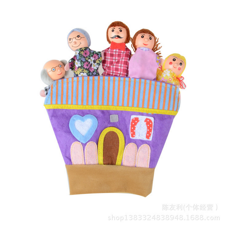 Selling children animals, figures finger toys gloves parent-child early education storytelling teaching AIDS puzzle props