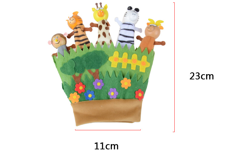 Selling children animals, figures finger toys gloves parent-child early education storytelling teaching AIDS puzzle props