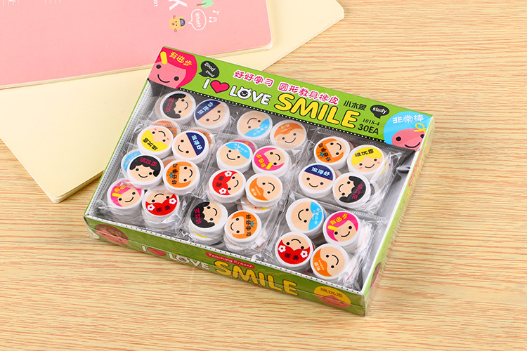 High Quality Teaching Aids Pattern Eraser Learning Stationery Cute with Words Expression Eraser Birthday Gift Pupil Prize
