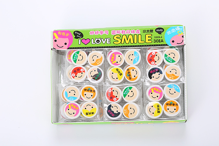 High Quality Teaching Aids Pattern Eraser Learning Stationery Cute with Words Expression Eraser Birthday Gift Pupil Prize