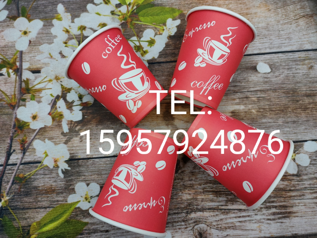 European version of 8 oz 300 ml thick small fat coffee paper cup can be used to produce printed with LOGO hot and cold drinking paper cup
