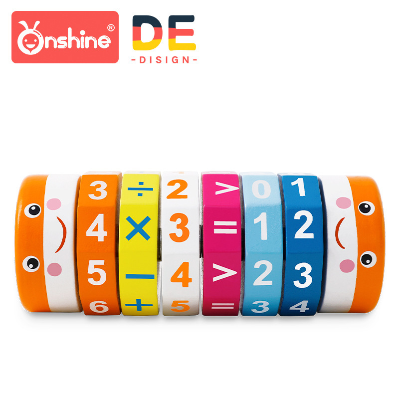 MultiColor Rubik&#039;s Cube Addition Subtraction Multiplication and Division Baby Early Education Wooden Teaching Aid