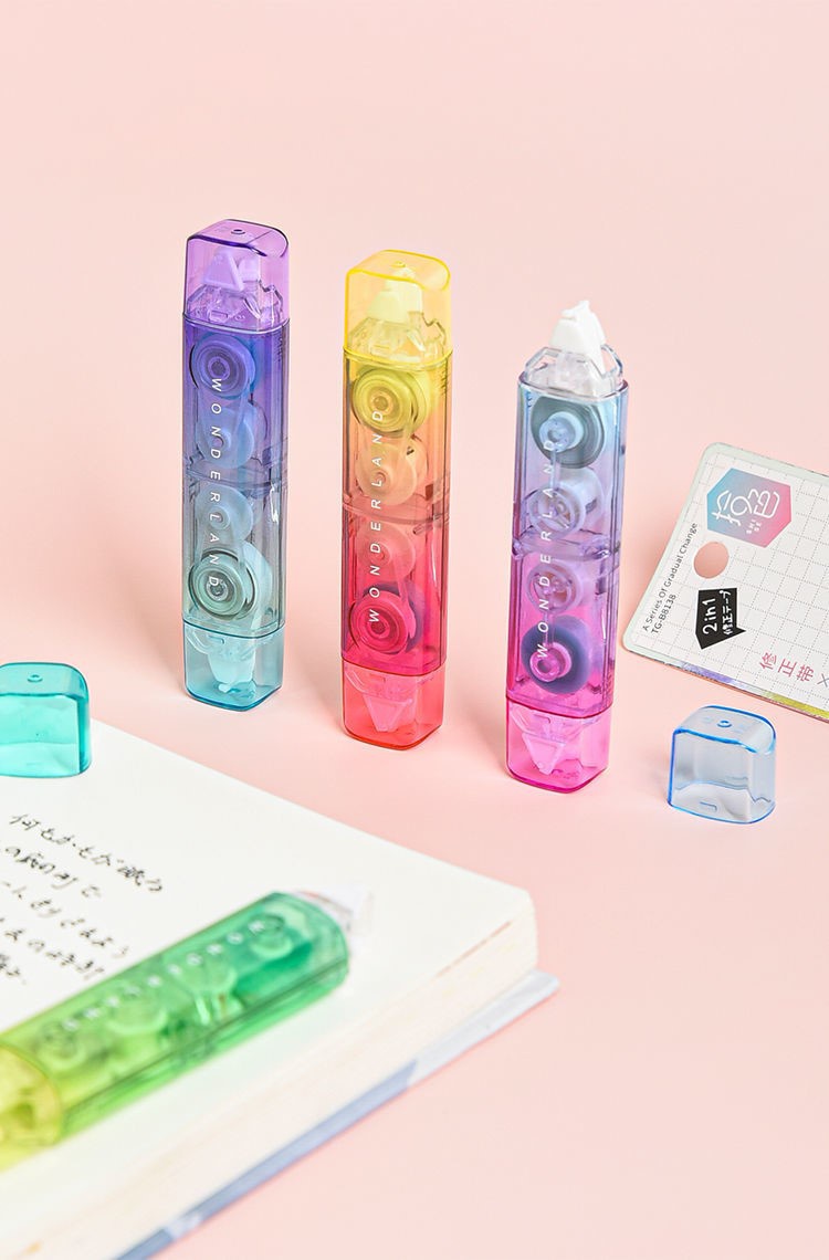 Tiangao 8138 Internet Celebrity Correction Tape Mini Dotting Glue Two-in-One Double-Sided Transparent Tape Correction Tape Double Spread Tiangao 8138 Internet Celebrity Correction Tape Mini Dotting Glue Two-in-One Double-Sided Transparent Tape Correction Tape Double Spread