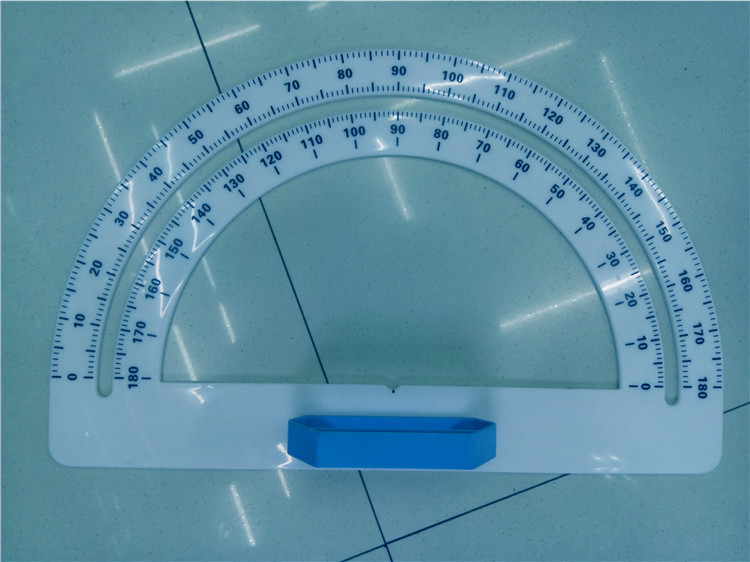 jiao xue chi Teaching Aids Equilateral Angle Set Square Protractor Blackboard Compasses Triangle