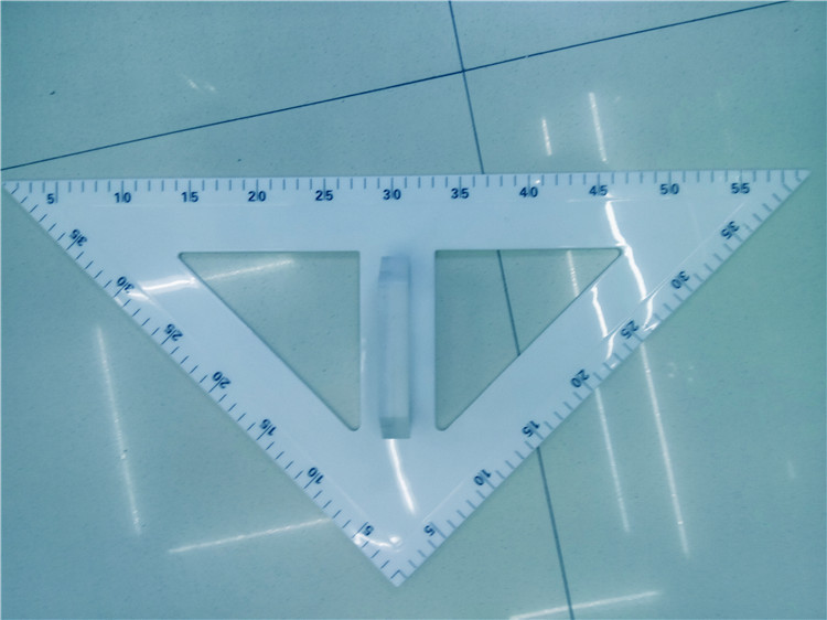 jiao xue chi Teaching Aids Equilateral Angle Set Square Protractor Blackboard Compasses Triangle