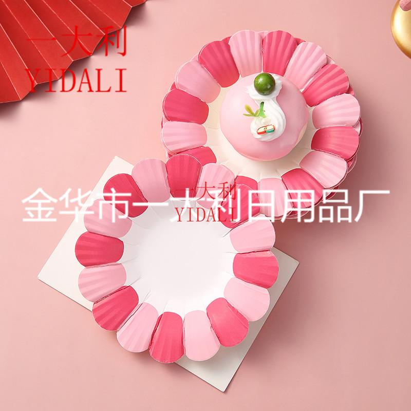 Factory direct sales of new cake paper cup petal-shaped cake cup five-color cake paper tray 13.5cm petal cup Factory direct sales of new cake paper cup petal-shaped cake cup five-color cake paper tray 13.5cm petal cup