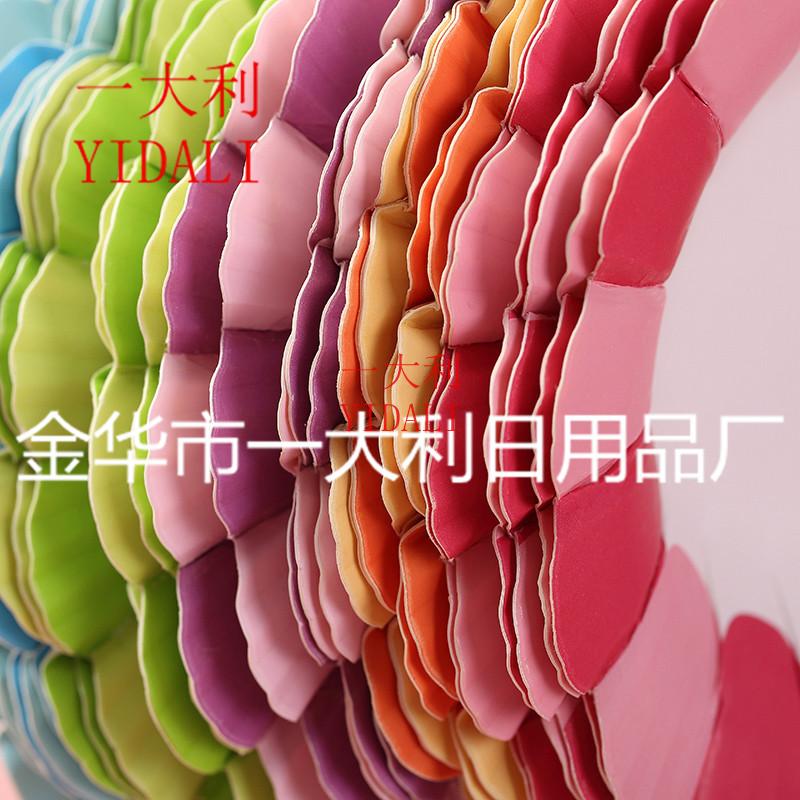 Factory direct sales of new cake paper cup petal-shaped cake cup five-color cake paper tray 13.5cm petal cup