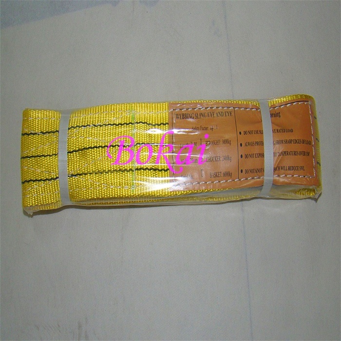 High strength and high strength double layer polyester tape for the mechanical lifting of the crane