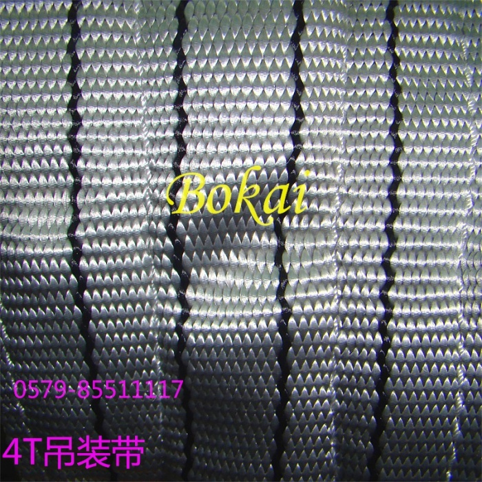 High strength and high strength double layer polyester tape for the mechanical lifting of the crane