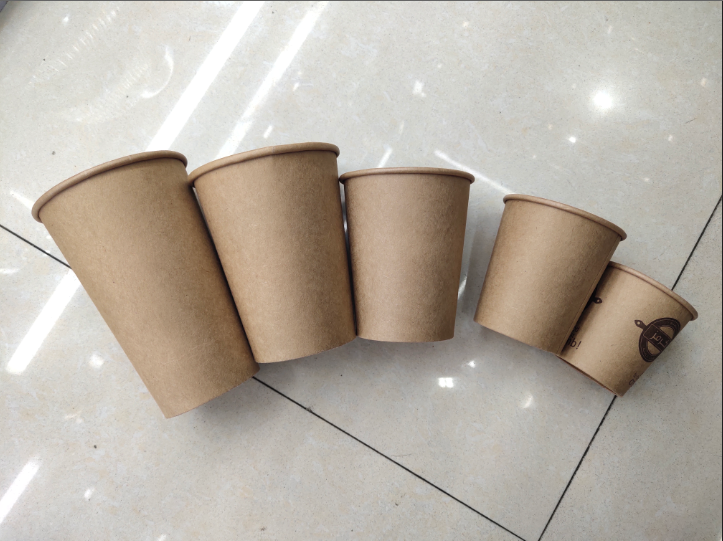 Manufacturers supply yellow paper cup disposable cup kraft cup soybean milk paper cup Manufacturers supply yellow paper cup disposable cup kraft cup soybean milk paper cup