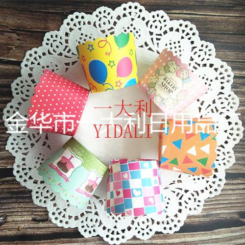 Factory direct small  medium mechanism cake paper cup Hard thick high temperature steamable can be baked cake cup