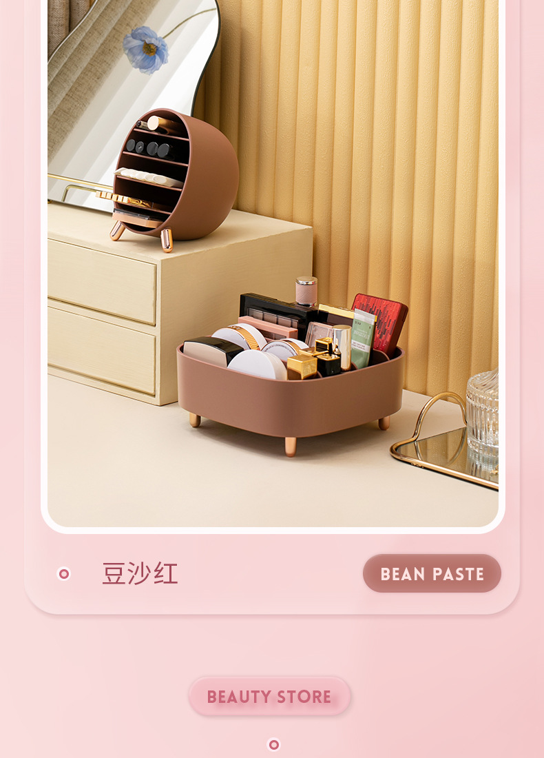 Internet Celebrity Desktop Cosmetics Shelf Storage Box Eyebrow Pencil Lipstick Eye Shadow Lip Lacquer Makeup Light Luxury Shelf Wholesale