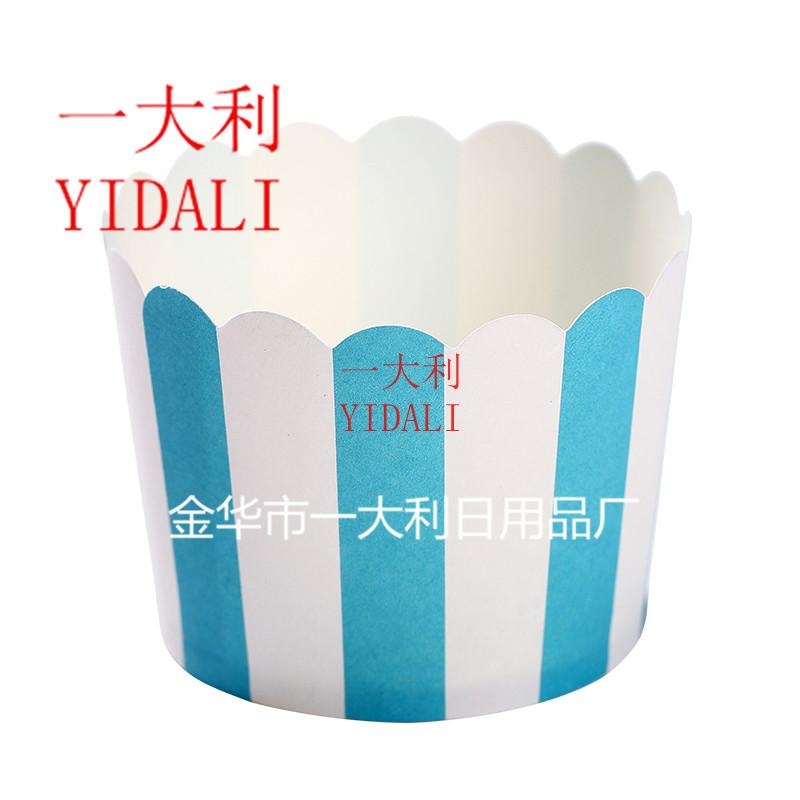 Stripe Series Cake Paper Cup Small 5 by4.5 High Temperature Resistant Mechanism Cup PE Coating Oilproof Waterproof Stripe Series Cake Paper Cup Small 5 by4.5 High Temperature Resistant Mechanism Cup PE Coating Oilproof Waterproof