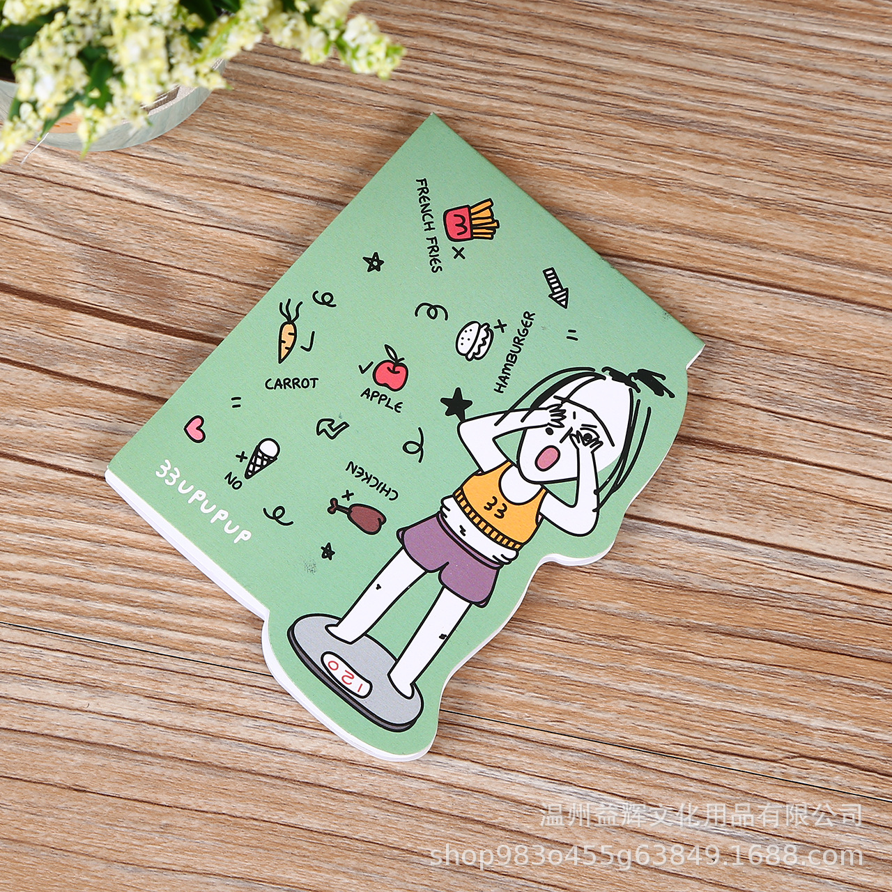 Creative Stationery Special-Shaped Sticky Notes Cartoon Double Gummed Paper Note Sticker Portable Note Paper Notebook Customization