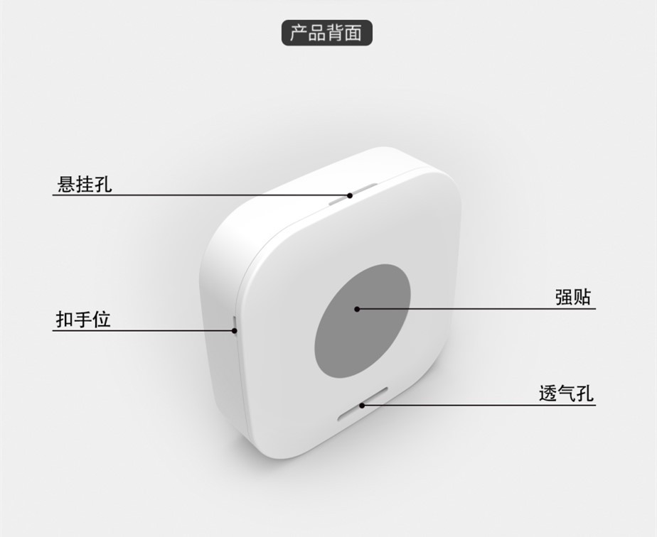 Temperature Moisture Meter Mini Thermometer with Smiling Face Temperature Humidity with Double-Sided Adhesive Tape