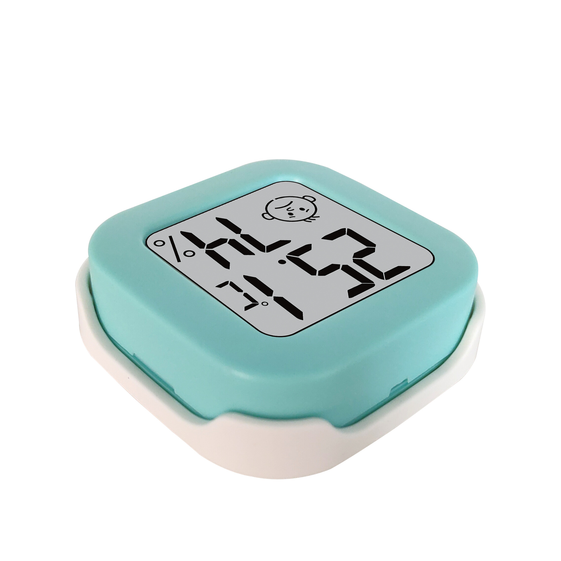 Temperature Moisture Meter Mini Thermometer with Smiling Face Temperature Humidity with Double-Sided Adhesive Tape