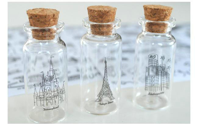 A16 World Scenic Tour Transparent PVC Photo Album Notebook Note Decoration Sticker 6 Sheets