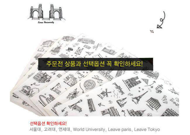 A16 World Scenic Tour Transparent PVC Photo Album Notebook Note Decoration Sticker 6 Sheets