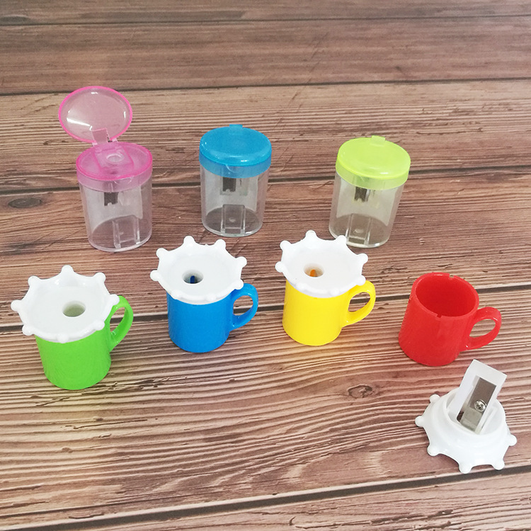 School Office Supplies Cute Cartoon Cup Mini Pencil Sharpener Penknife Student Prizes